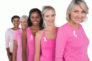 women in pink shirts